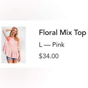 New flowy pink too size L